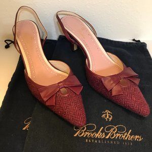 Brooks Brothers Italy Shoes, Size 7, Plum Color